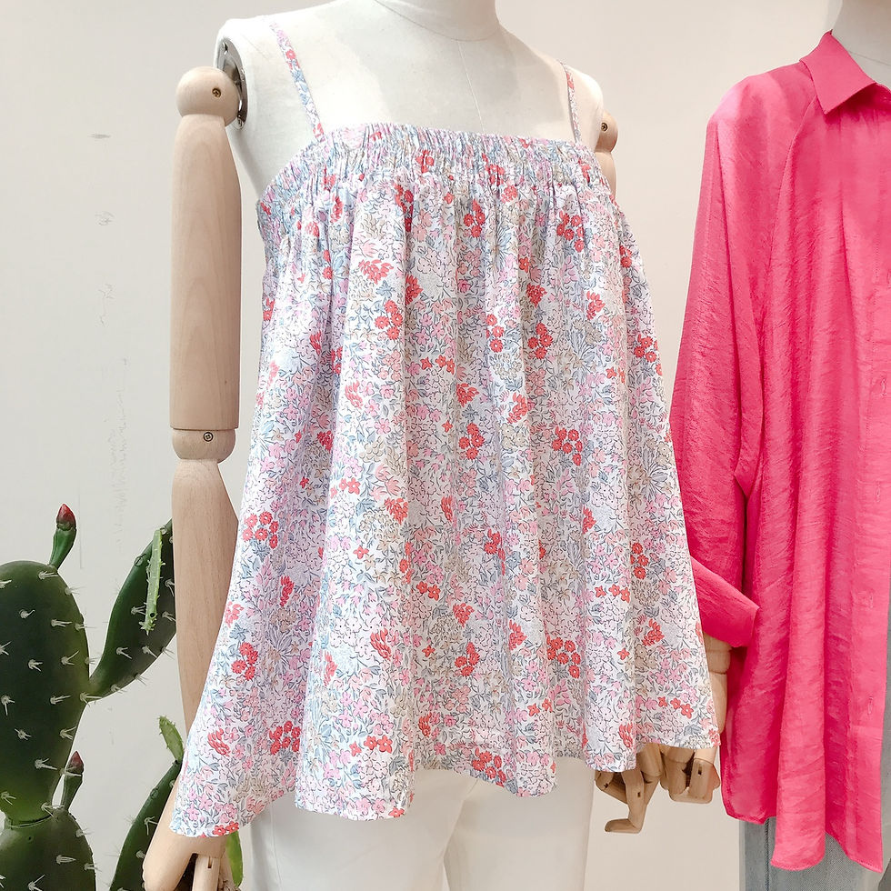 Hình thu nhỏ: Áo dây babydoll bo ngực (Hồng,Đỏ,Xanh)