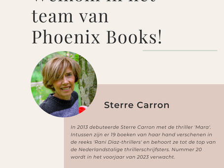 Welkom, Sterre Carron, bij Phoenix Books!