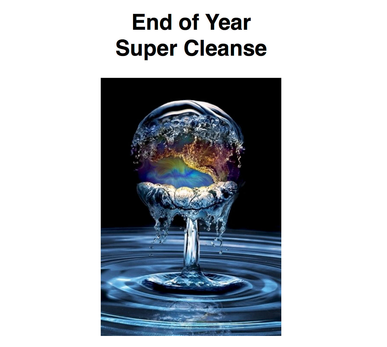End of Year Super Cleanse