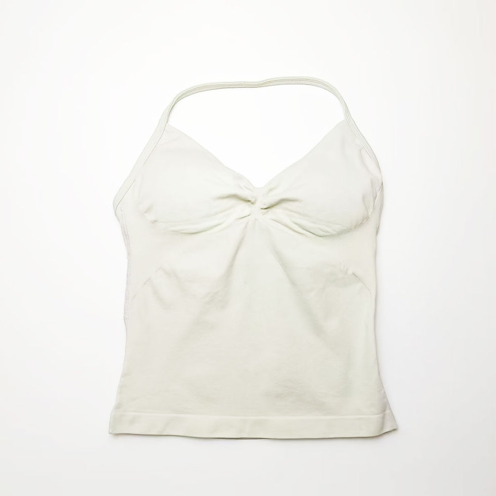 Thumbnail: NCLAGEN Gym Longline Strappy Top Women Seamless Yoga Tank With Removable Pads V 