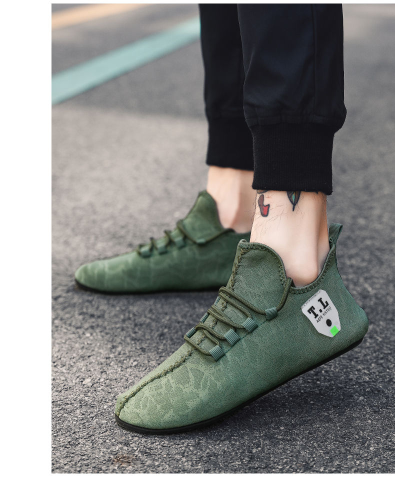 Thumbnail: YRZL Mesh Loafers Men Driving Moccasins High Quality Flats Walking Shoes Breatha