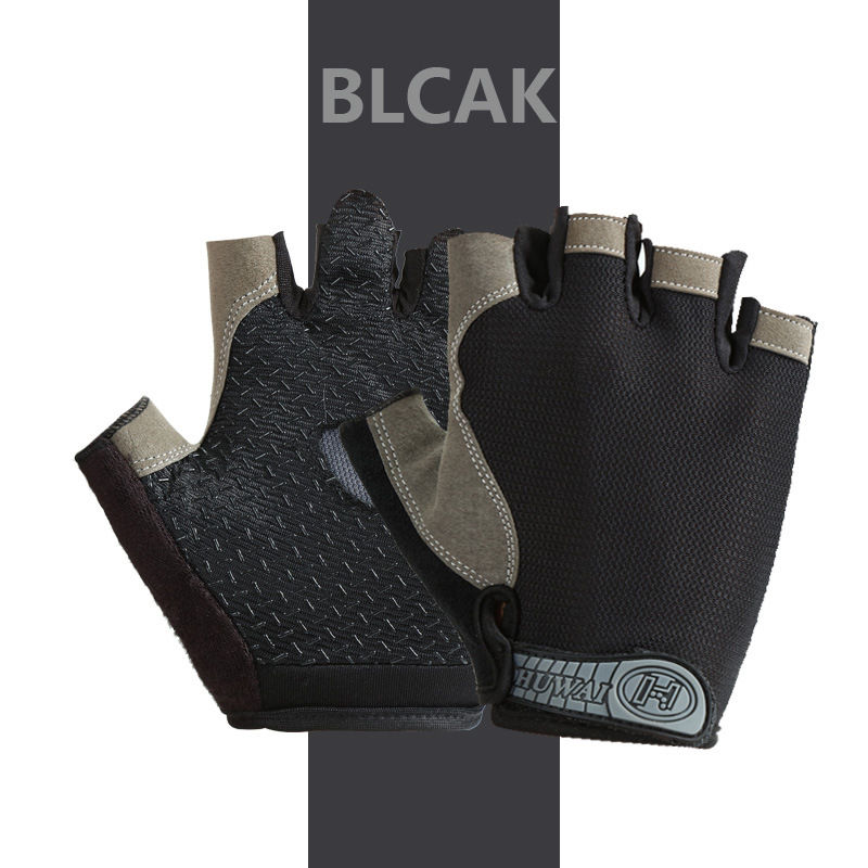 Thumbnail: Professional Gym Fitness Breathable Anti-Slip Women Men Half Finger Summer Fishi