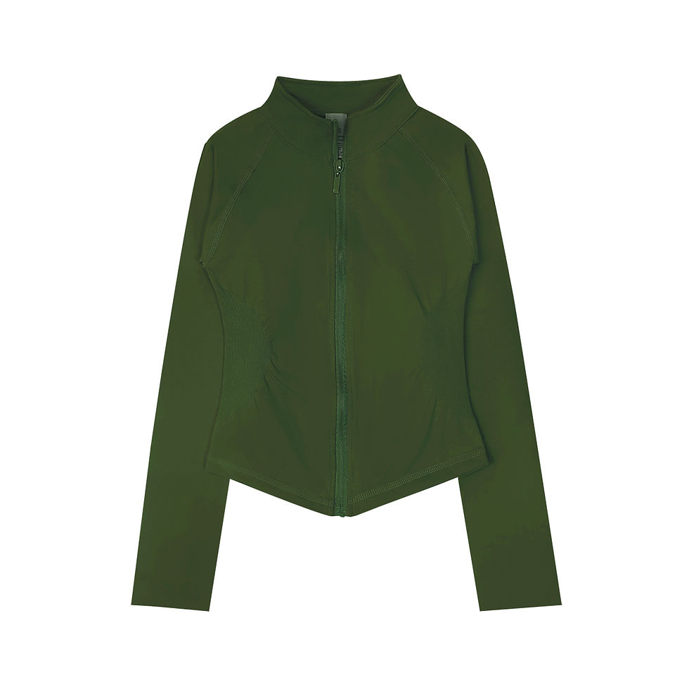 Thumbnail: NCLAGEN Woman's Sports Jacket Zip Up Gym Clothes Long Sleeve Workout Seamless To