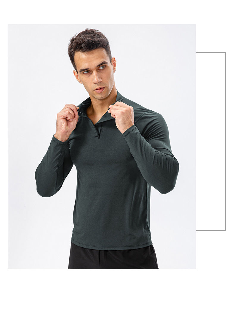 Thumbnail: Men's Sportswear Fitness Shirts Quick Dry Long Sleeve Gym T-shirt Running Tight 