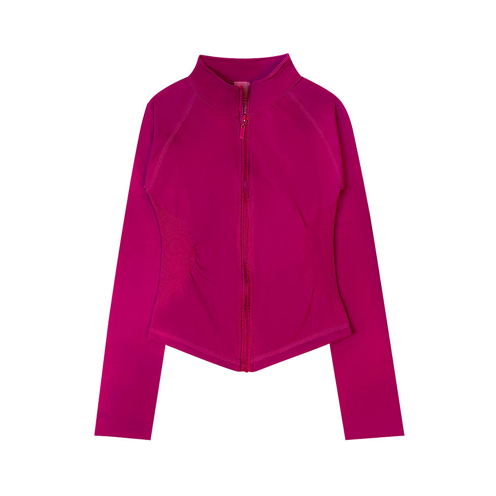 Thumbnail: NCLAGEN Woman's Sports Jacket Zip Up Gym Clothes Long Sleeve Workout Seamless To