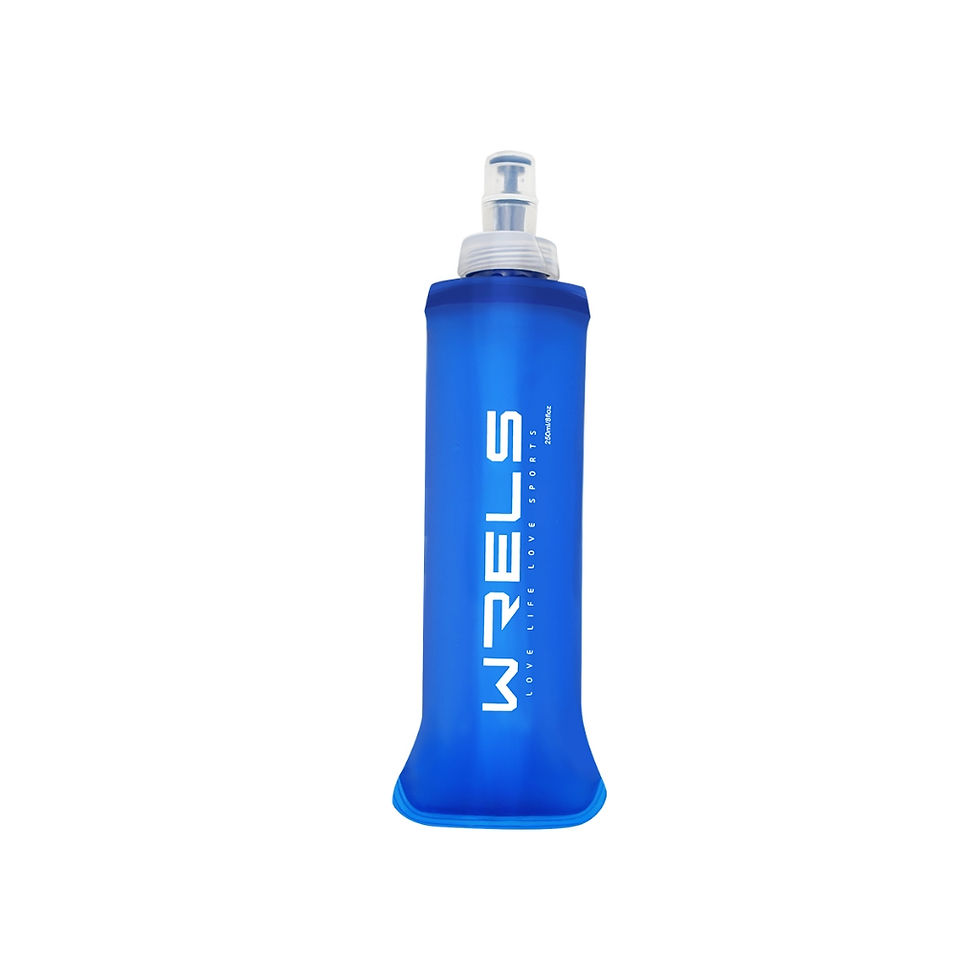 Thumbnail: WRELS Foldable Silicone Water Bottle Outdoors Traveling Sport Running Cycling Ke