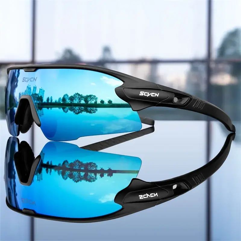 Thumbnail: SCVCN New Sports Sunglasses Photochromic Cycling Glasses Mountain Bicycle Goggle