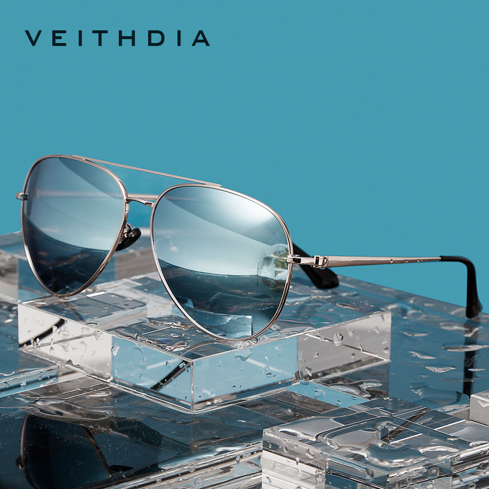 VEITHDIA Brand Sunglasses Classic Fashion Men Women Polarized Mirror UV400 Lens