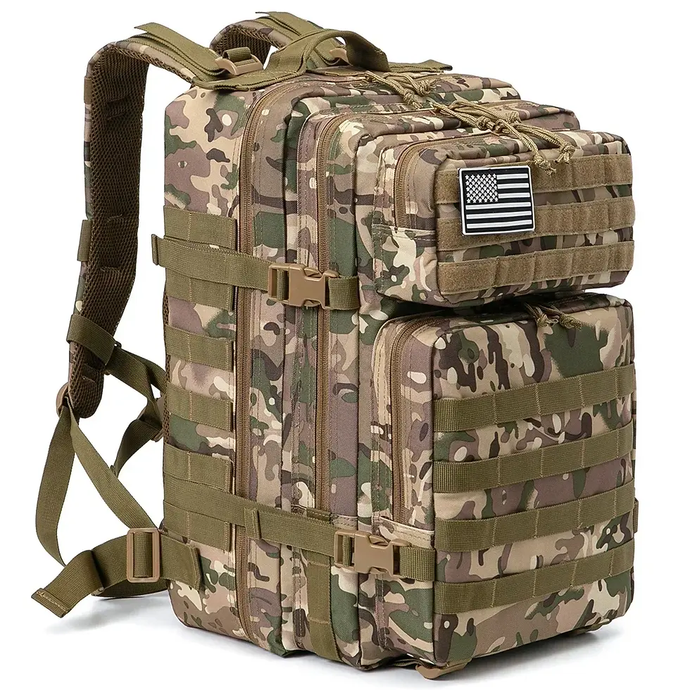 Thumbnail: 45L Tactical Backpack Large Capacity Outdoor Rucksack 3 Day Fitness Hiking Bag H