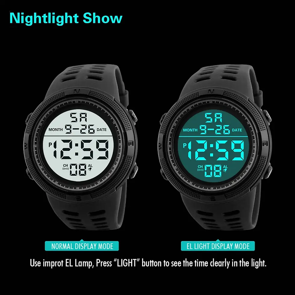Thumbnail: YIKAZE Y01 Military Men Sports Wristwatch Multifunction Men's Digital Watches Wa