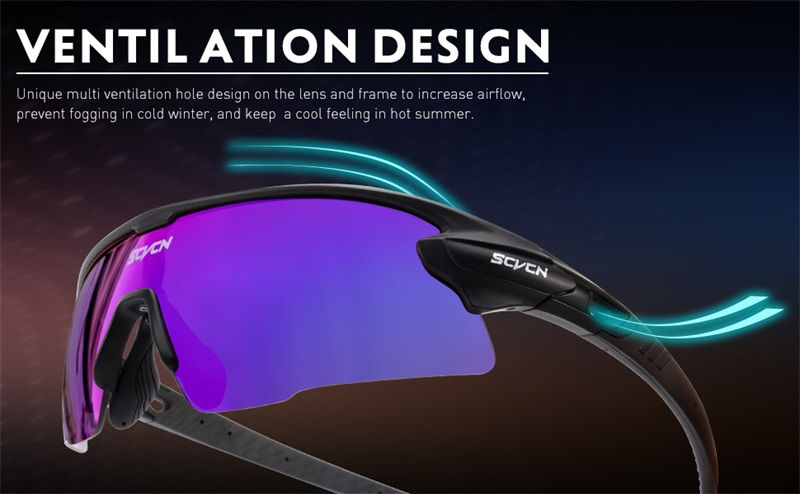 Thumbnail: SCVCN New Sports Sunglasses Photochromic Cycling Glasses Mountain Bicycle Goggle