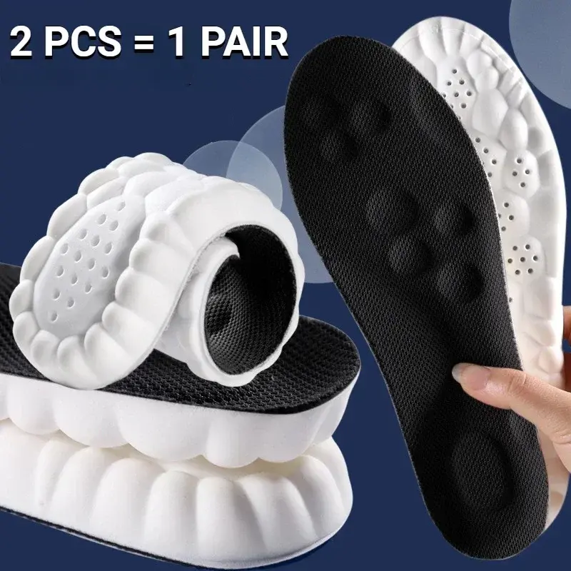 Thumbnail: 1 Pair Breathable Shock-absorbing Insoles Men's Outdoor Sport Insoles Soft Elast