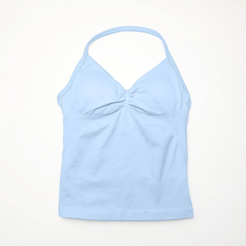 Thumbnail: NCLAGEN Gym Longline Strappy Top Women Seamless Yoga Tank With Removable Pads V 