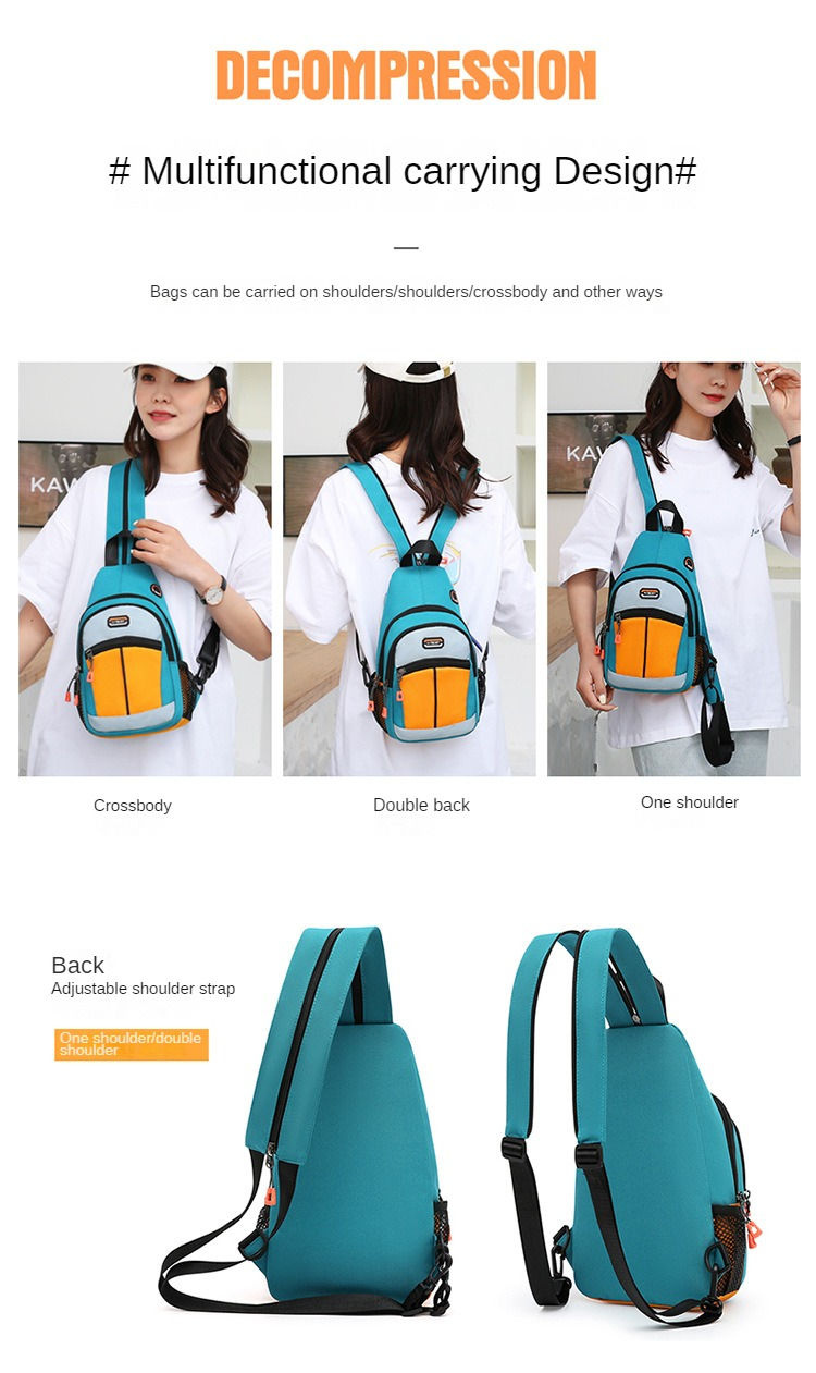 Thumbnail: 2023 Shoulder Bag Man Casual Chest Bag Business Male Bag Multi-Functional Women 