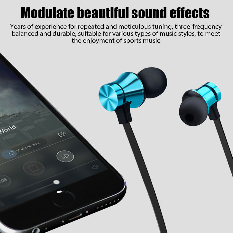 Thumbnail: XT11 Bluetooth 4.2 Wireless Earphone Sports Headset Waterproof Earbuds Neckband 