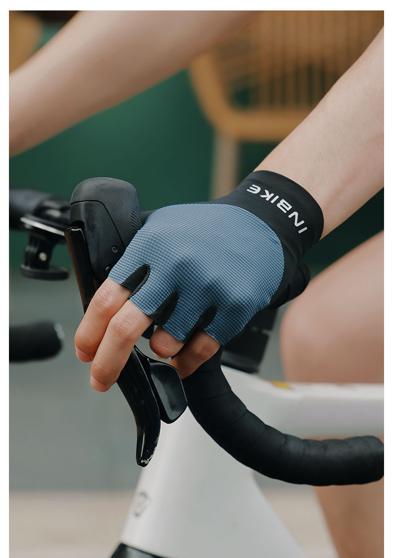 Thumbnail: INBIKE 2025 Summer Cycling Gloves for Men Shock-Absorbing Padded Breathable Bicy