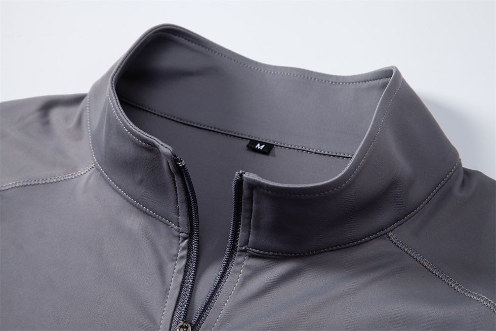 Thumbnail: Men's sun protection and UV-blocking long-sleeved half-zip T-shirt, breathable a