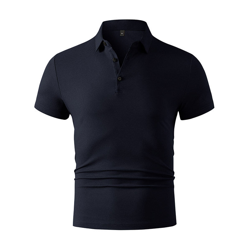 Thumbnail: 2026 New Men's Casual and Fashionable Simple Collared Short Sleeved Polo Shirt S