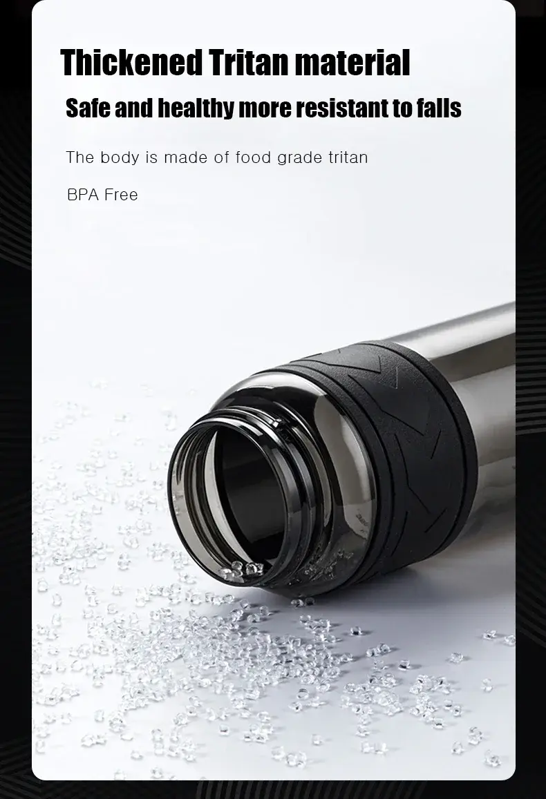 Thumbnail: TKK 1000ml Water Bottle Sports Watter Bottle Tritan BPA Free Straw Portable Leak