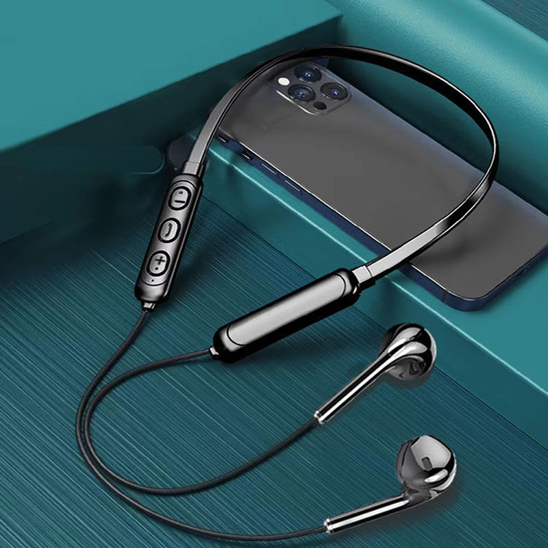 Wireless 9D Bluetooth Headset Neck Hanging Stereo Noise Reduction Universal 5.0