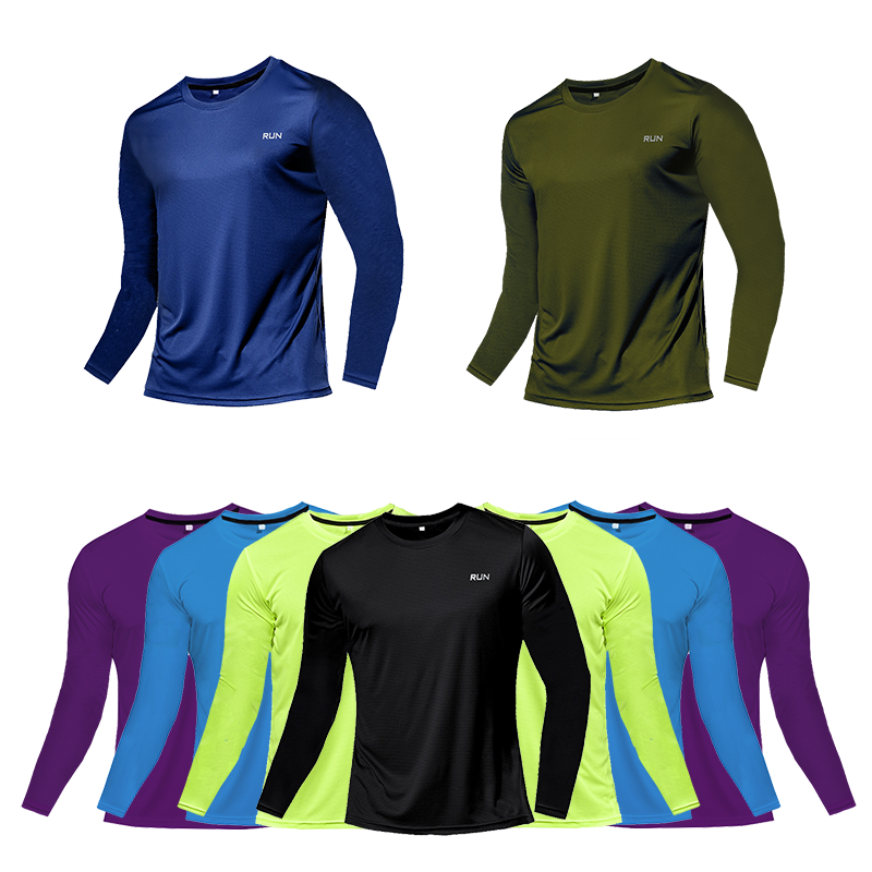 Thumbnail: Quick Dry Breathable T-Shirt Sports Tops Training Clothes Long Sleeve T-Shirt Me