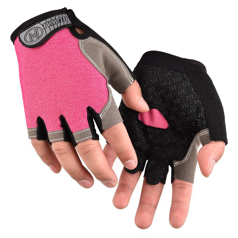 Thumbnail: Men Cycling Bicycle Gloves Half Finger Gym Gloves Women Mitten Breathable Anti-s
