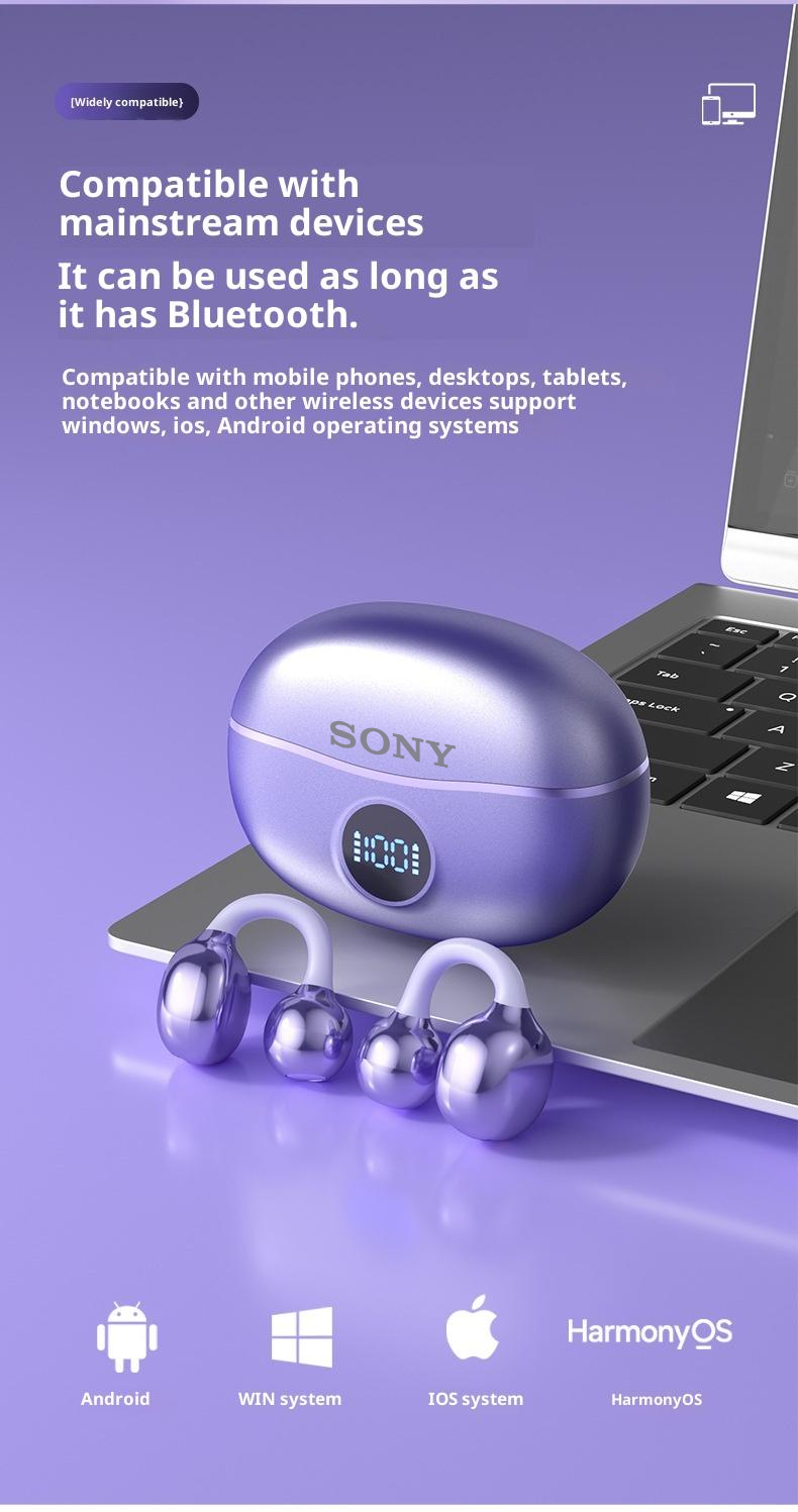 Thumbnail: Original Sony Wireless Headphones D151 Open-back Clip-on Style, Bluetooth 5.4 Sp