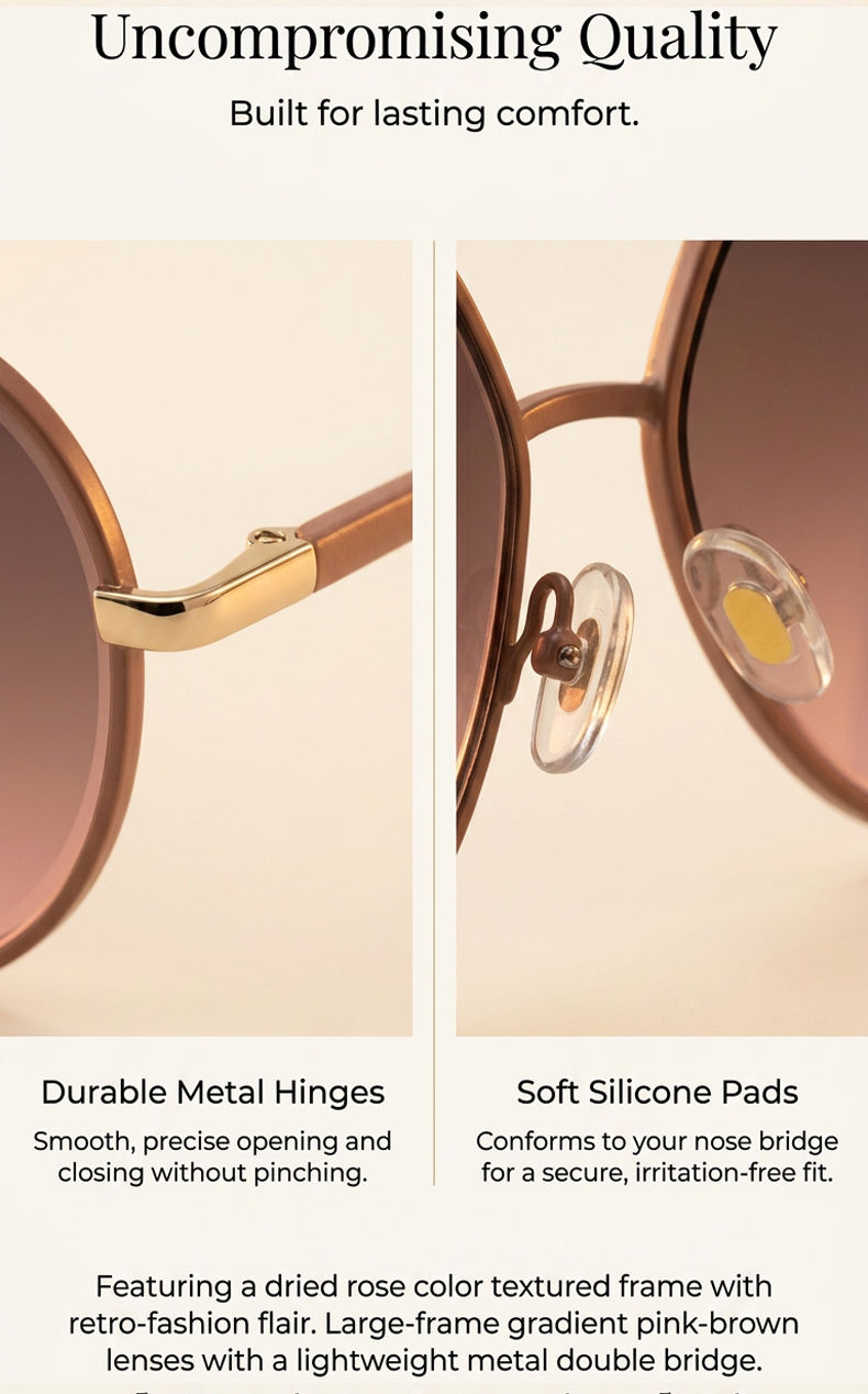 Thumbnail: Oversized Punk Pilot Sunglasses Women 2026 Luxury Designer Classic Oval Double B