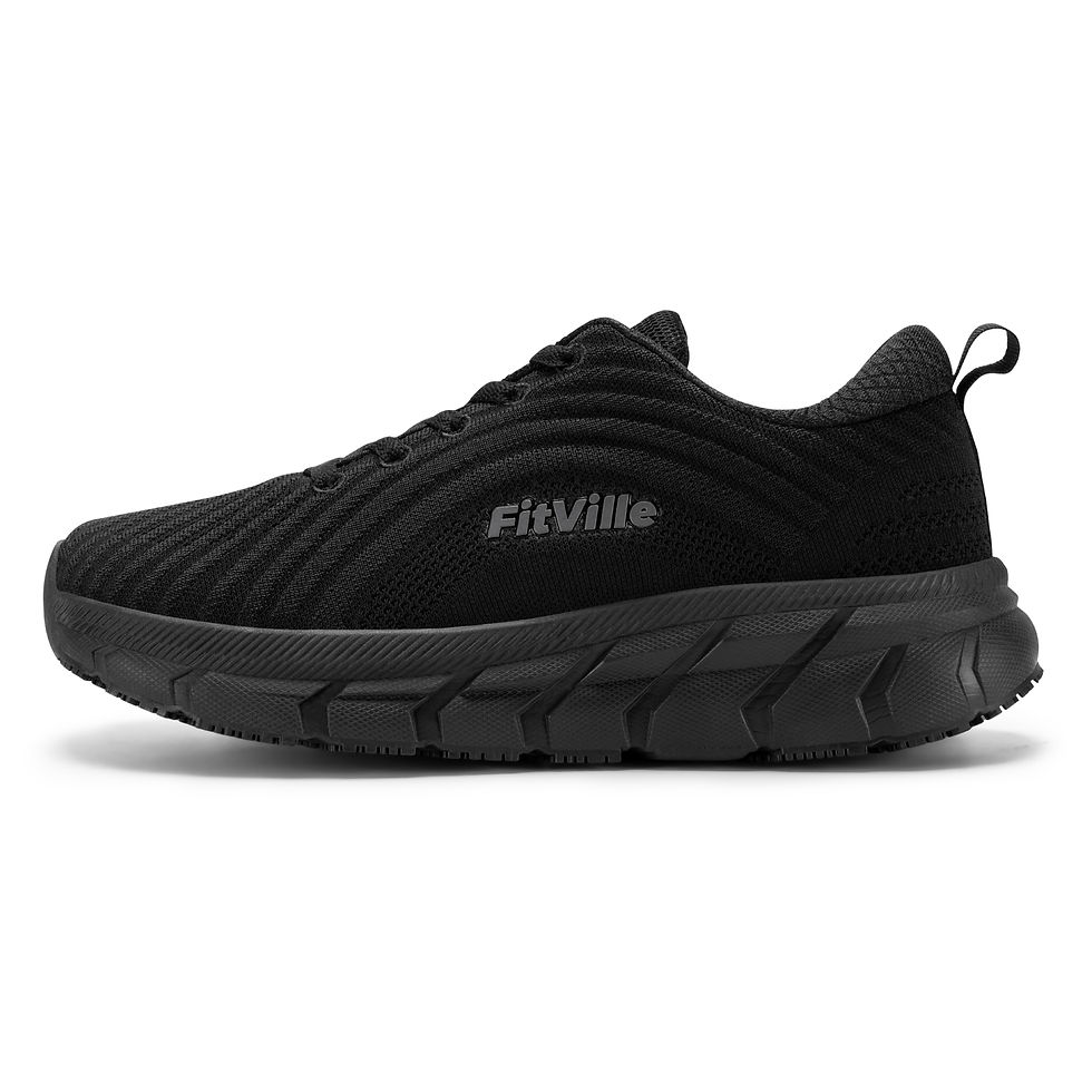 Thumbnail: FitVille Wide Toe Box Shoes For Women Breathable Wide Fit Running Shoe Lightweig