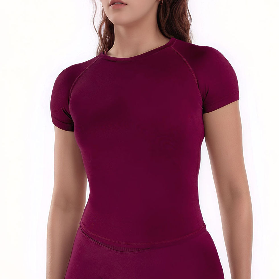 Thumbnail: NCLAGEN Sport Shirt Women Fitness Impact Short Sleeve Top Gym Workout Yoga Blous