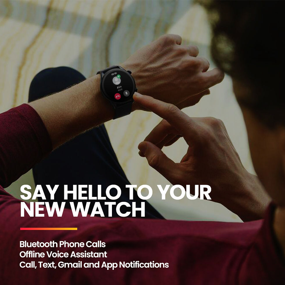 Thumbnail: New Zeblaze Btalk 3 Plus Voice Calling Smartwatch 1.39'' Large HD Color Display 