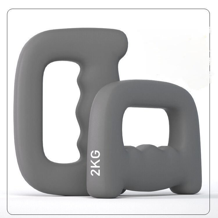 Thumbnail: Ergonomic Hand Shaped Dumbbell Jogging Walking Cardio Dumbbells for Glute Bridge