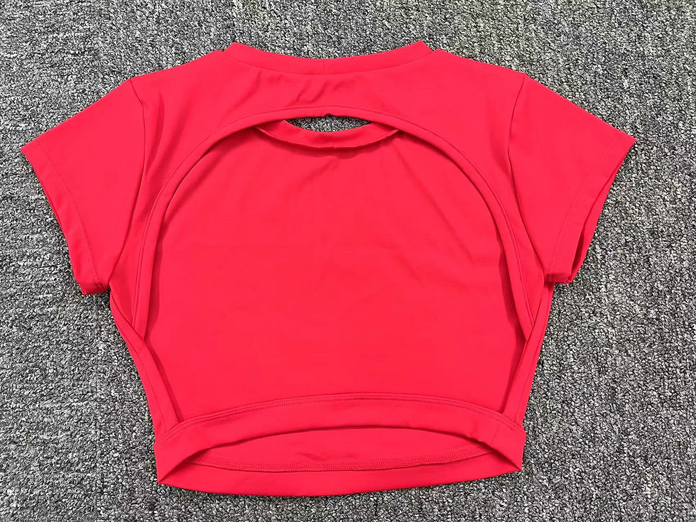 Thumbnail: Hearuisavy Summer Sports Shirts Breathable Workout Tops Fitness Sportswear Backl