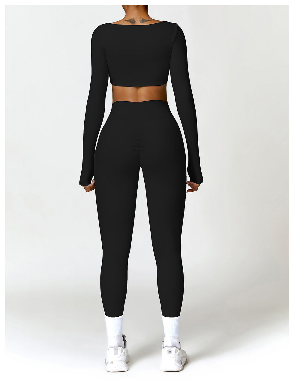 Thumbnail: New Summer Sports Women Outdoor Running Gym Fitness Wear T-shirt Long sleeved Yo