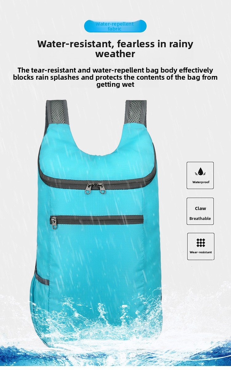 Thumbnail: Outdoor portable skin bag, shoulder-style, lightweight, foldable, sports backpac