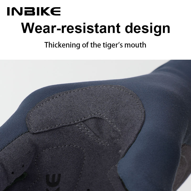 Thumbnail: INBIKE 2024 Cycling Gloves Gel Padded for Men Autumn Winter Fleece Road Bike Glo