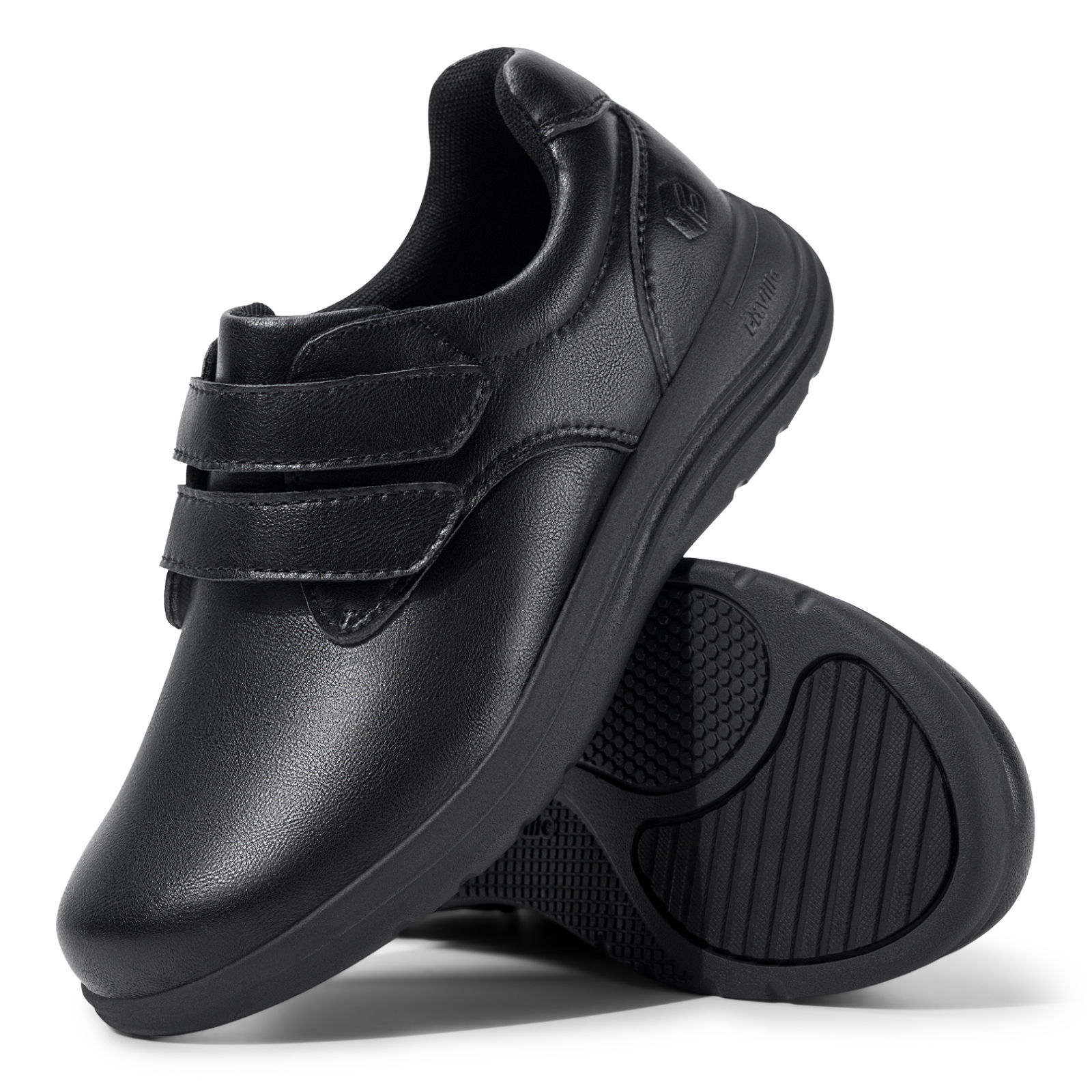 FitVille Leather Women's Shoes Diabetic Shoes Extra Wide Slip-On Walking Shoes F