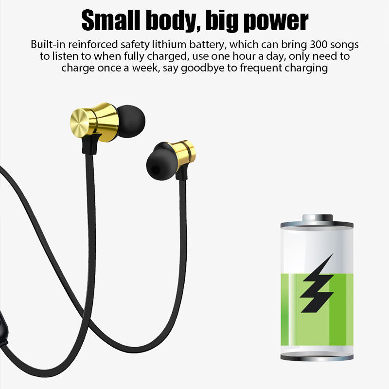 Thumbnail: XT11 Bluetooth 4.2 Wireless Earphone Sports Headset Waterproof Earbuds Neckband 