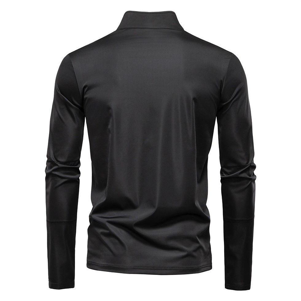 Thumbnail: Men's sun protection and UV-blocking long-sleeved half-zip T-shirt, breathable a