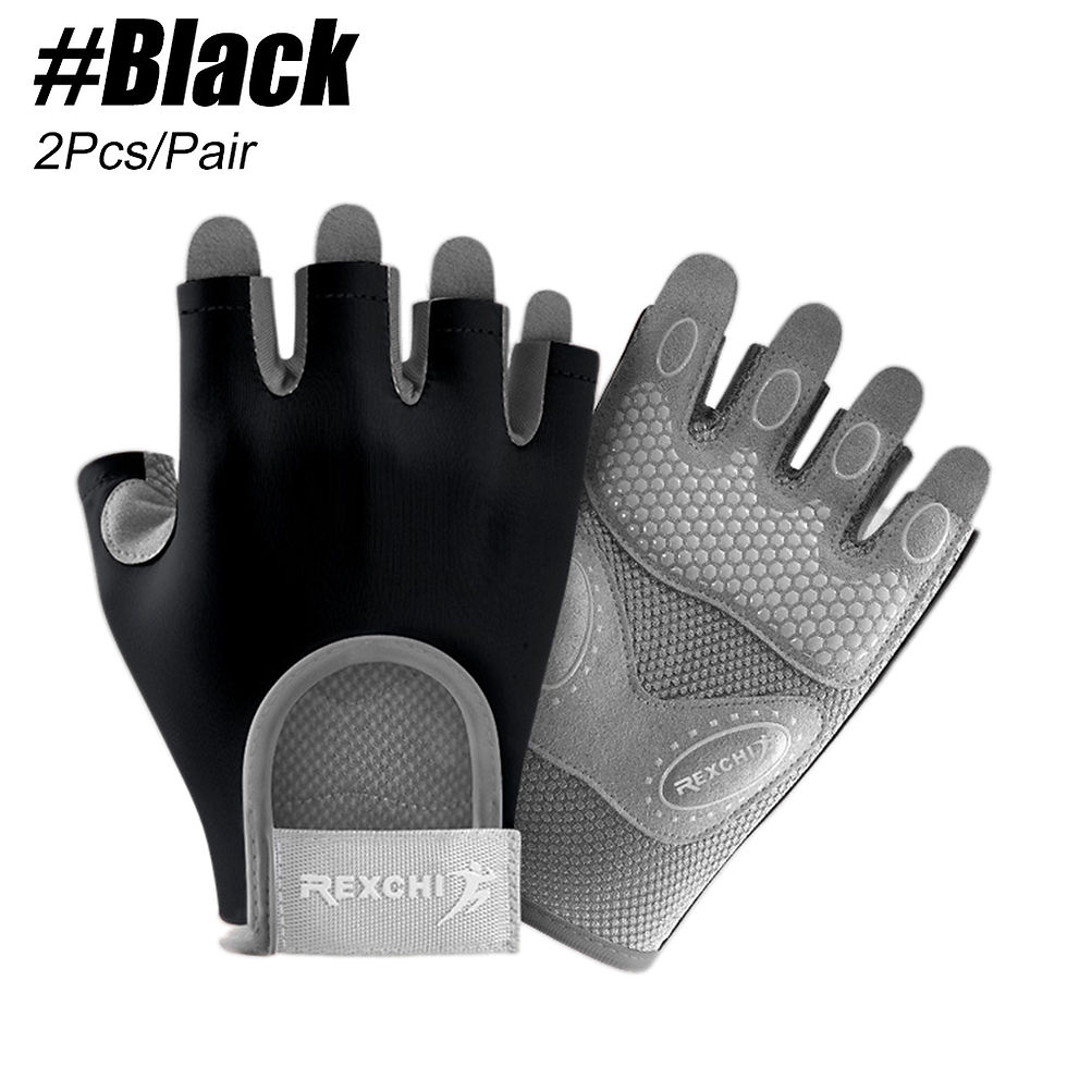 Thumbnail: 1Pair Workout Gloves Men Women Gym Lifting Fitness Climbing Exercises Work Out W