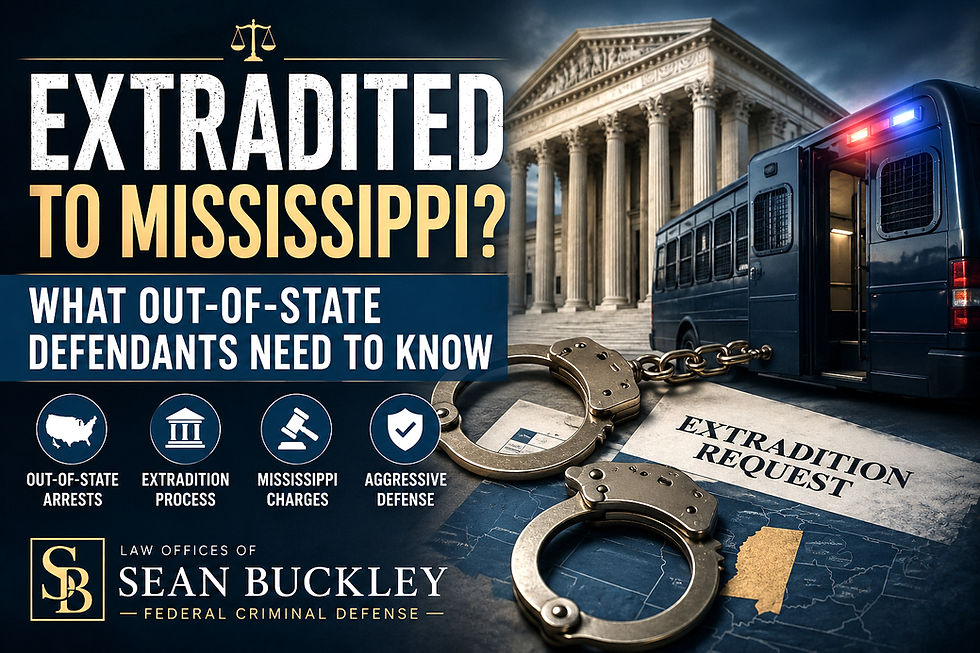 Extradited to Mississippi? What Out-of-State Defendants Need to Know