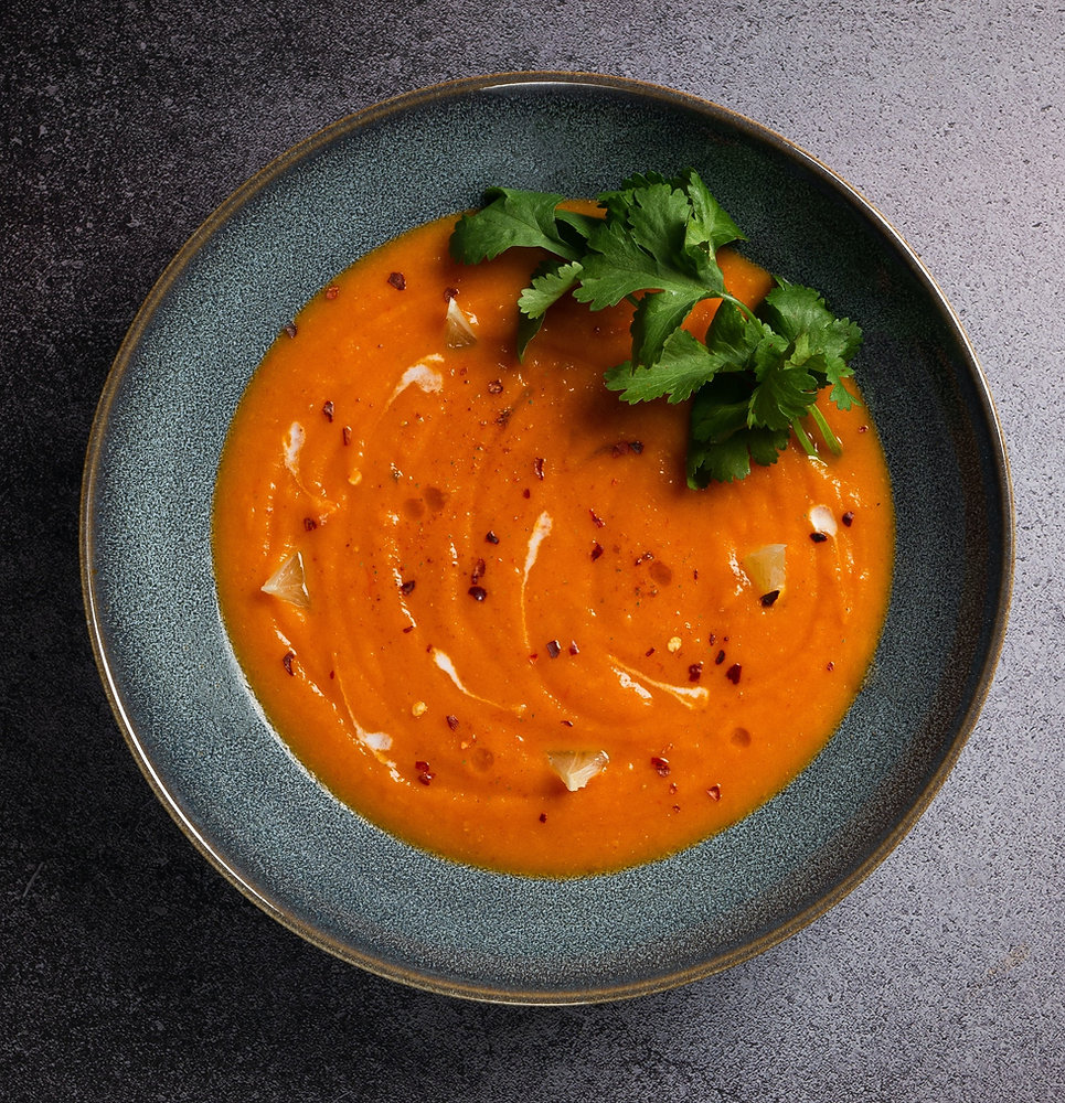 Roasted Carrot and Apple Soup