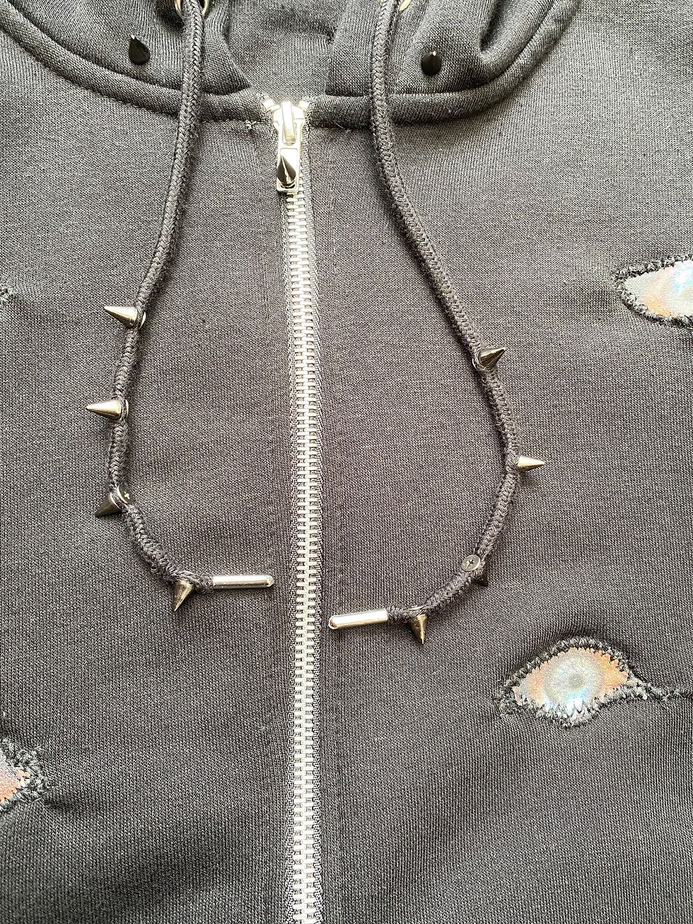Thumbnail: 1/1 “ALIVE” SLEEVLESS ZIP HOODIE