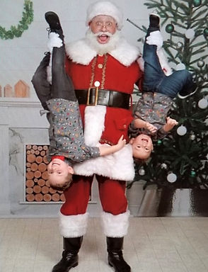 Santa Steve and 2 Boys with Way Too Much Energy