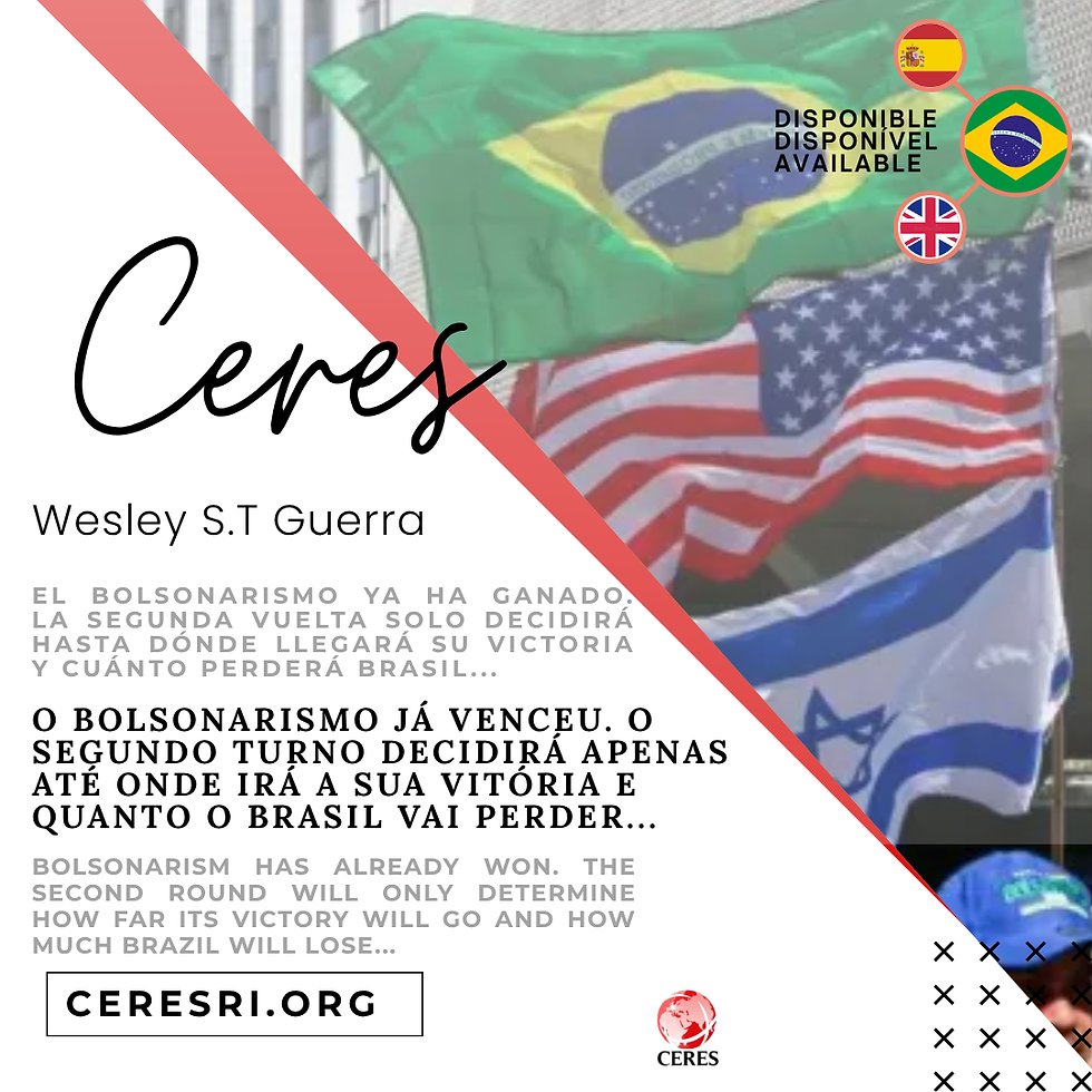 O bolsonarismo já venceu. O segundo turno decidirá apenas até onde irá a sua vitória e quanto o Brasil vai perder...