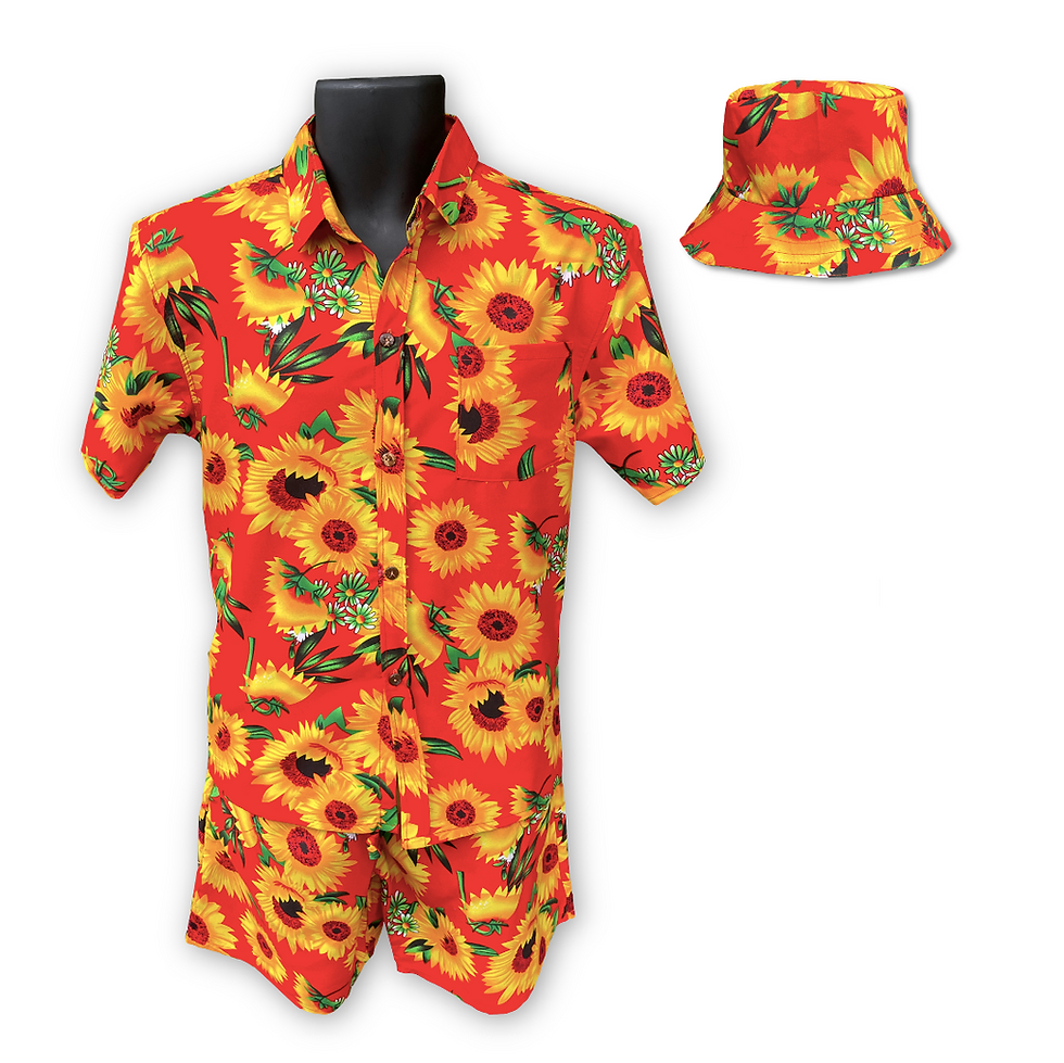 Thumbnail: Mens Festival, Rave Beach, Stag Hawaiian Shirt + Bucket Hat + Shorts