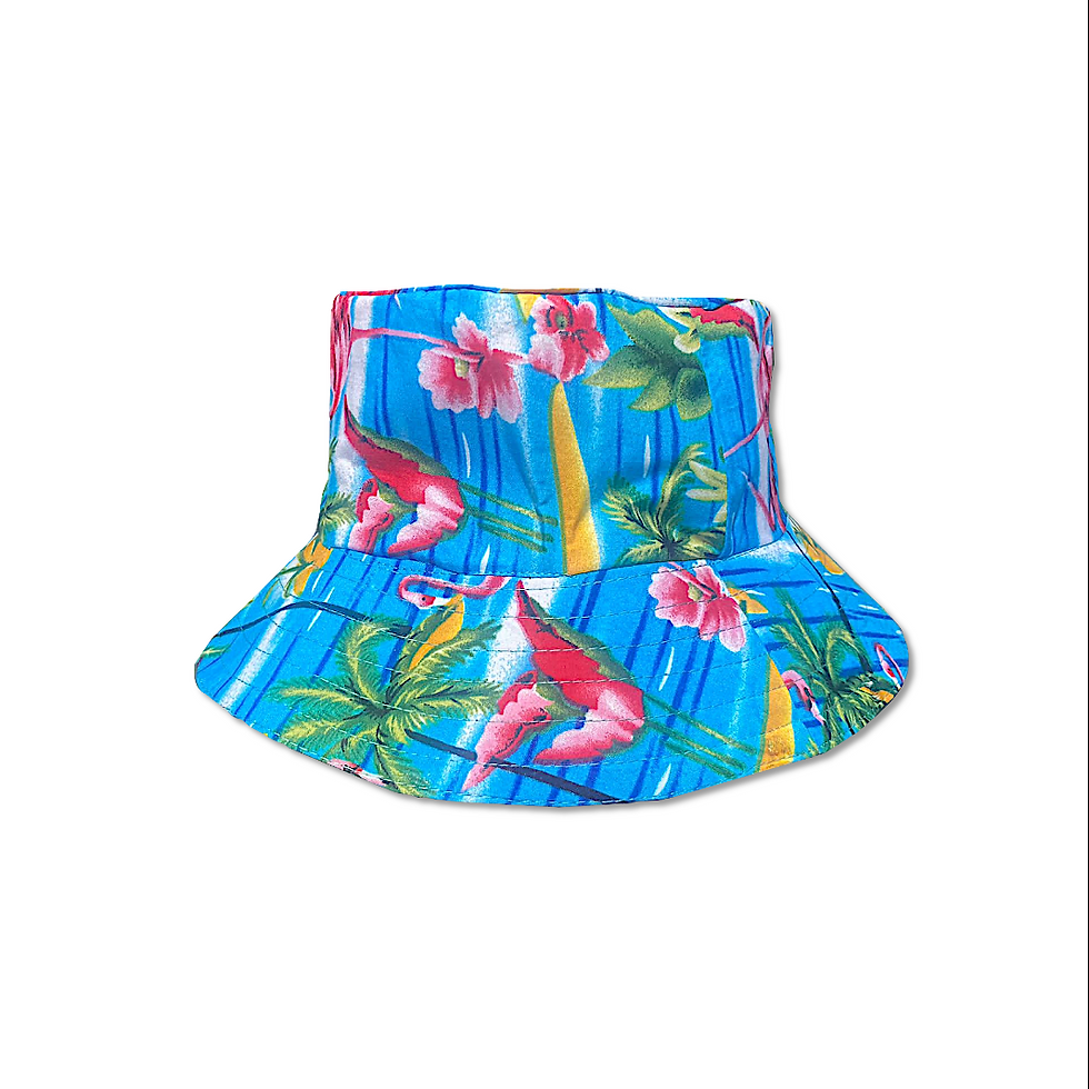Thumbnail: Boyfriend Black Flamingo Rave Festival Hawaiian Shirt + Hat