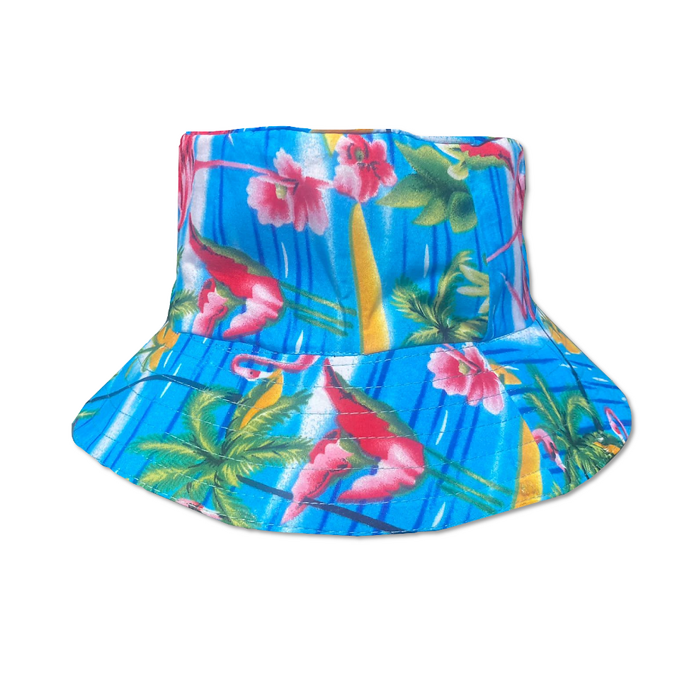 Thumbnail: Festival Rave Bucket Hat  - Black Flamingo