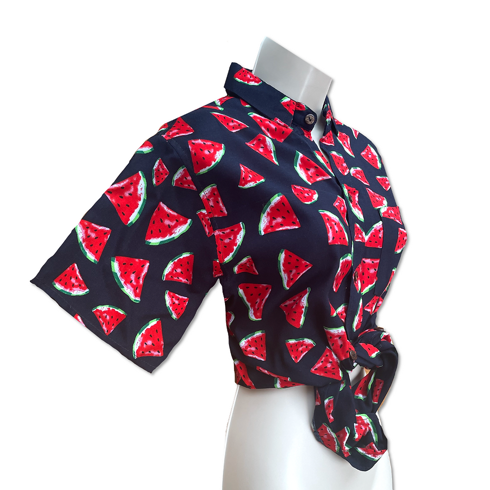 Thumbnail: Boyfriend Watermelon Rave Festival Hawaiian Shirt + Hat