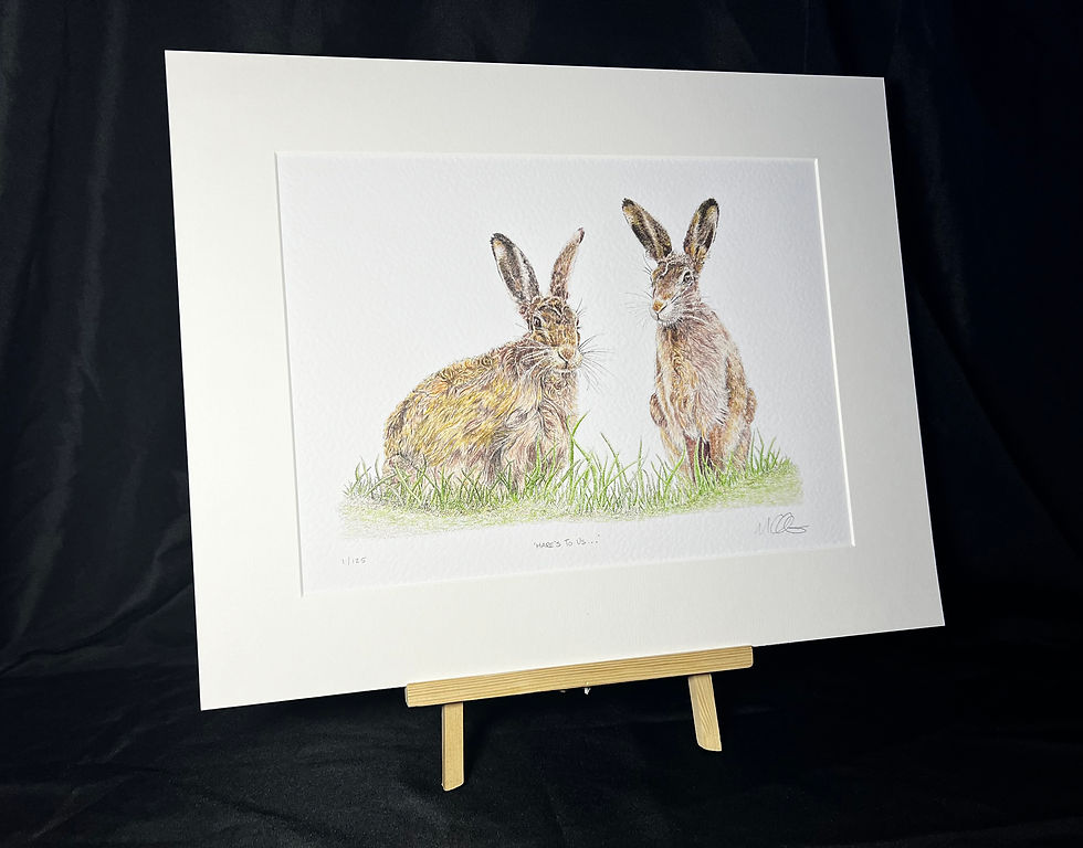Thumbnail: 'Hare's To Us...' - Limited Edition Print